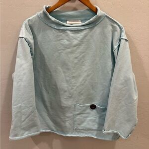 Neon Buddha Light Blue Cowl Neck Pullover Sweater (Size XL)